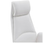 Кресло SPARX FH-9-2 Finess PU Chrome / White