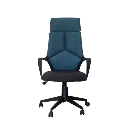 Кресло UTFC Айкью М-710 (ткань голубая/черный)