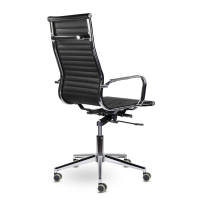 Кресло UTFC СН-300 Кайман В Хром черный без накладок на подлокотники