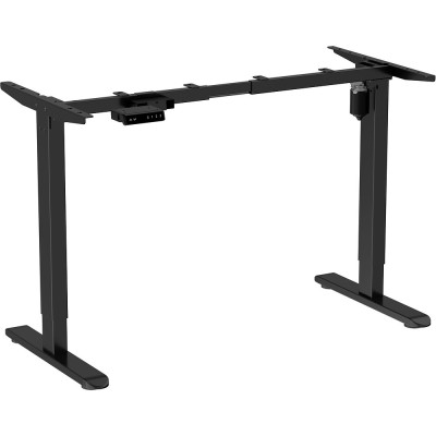 Стол WellDesk Light, черный, дуб термо черно-коричневый