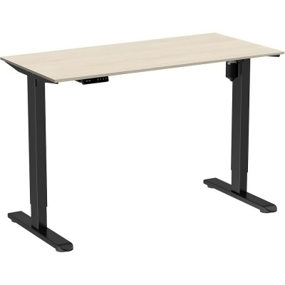 Стол WellDesk Light, черный, сосна аланд полярная