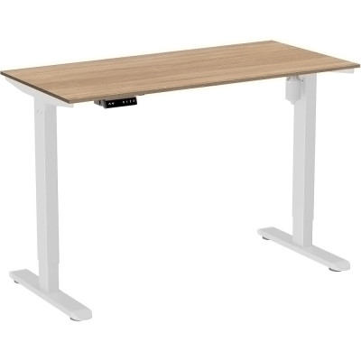 Стол WellDesk Light, белый, дуб бардолино натуральный