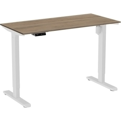 Стол WellDesk Light, белый, дуб денвер трюфель