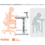 Детская парта-трансформер Yoka Slame 120 white/grey