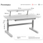 Детская парта-трансформер Yoka Slame 120 white/grey