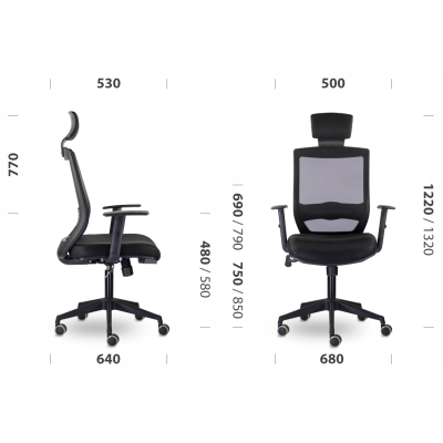Кресло UTFC Гарвард PL черный