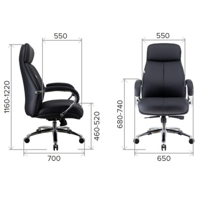 Кресло Everprof Maxi PU black