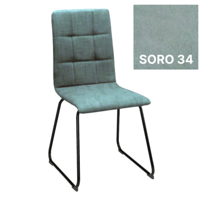 Стул SOFI CFS BLACK SORO‐34,  бирюзовая