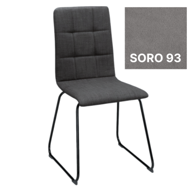 Стул SOFI CFS BLACK SORO‐93,  серая