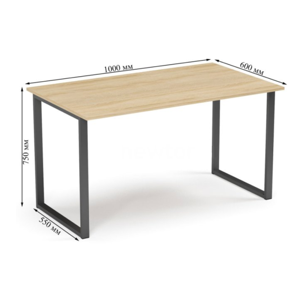Стол Tako 100*60 (Дуб Сонома/Черный)