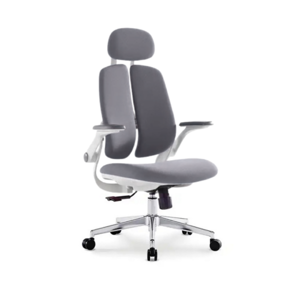 Кресло SitUp KWIN White Chrome (ткань Grey/Grey)