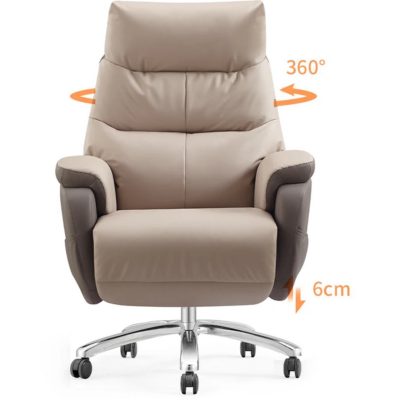 Кресло-реклайнер SitUp BERNAND white rice (экокожа)