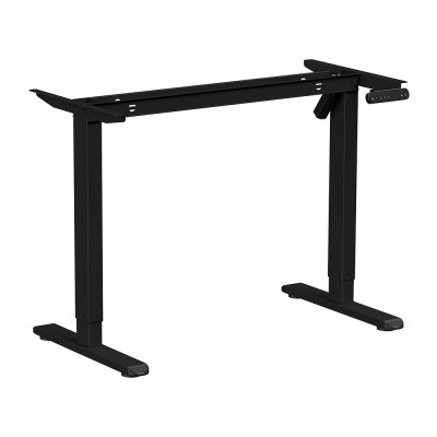 Стол WellDesk Basic, черный, дуб стирлинг