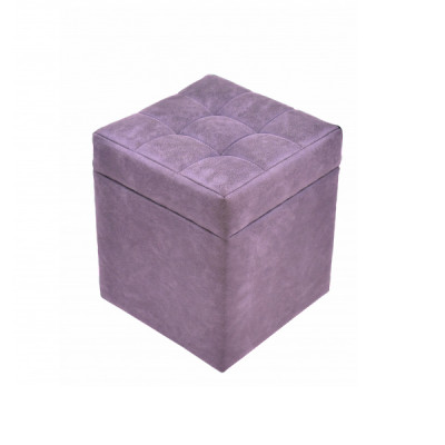 Пуф мягкий "Венето" с крышкой, ткань Catania Lavender