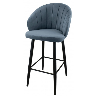 Стул "Камино полубарный", ЭМАЛЬ ЧЕРНЫЙ МУАР,  Catania Steel