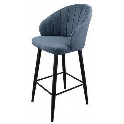 Стул "Камино полубарный", ЭМАЛЬ ЧЕРНЫЙ МУАР,  Catania Steel