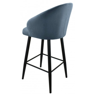 Стул "Камино полубарный", ЭМАЛЬ ЧЕРНЫЙ МУАР,  Catania Steel