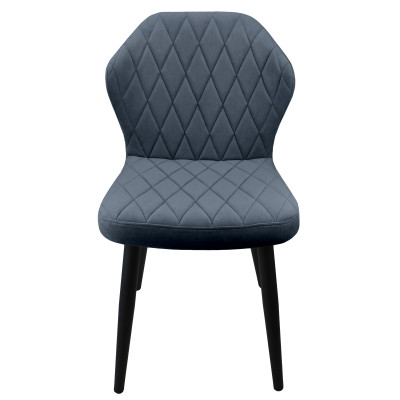 Стул "Бергамо", ЭМАЛЬ ЧЕРНЫЙ МУАР,  Catania Steel