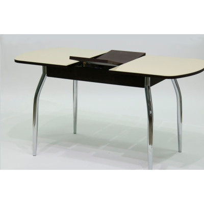 Стол Гала-3 Венге/Стекло песочное