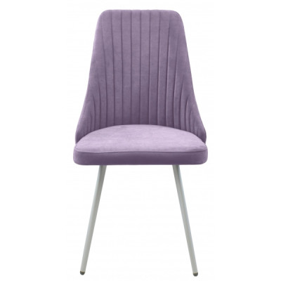 Стул "Верона" ЛОФТ, ЭМАЛЬ БЕЛЫЙ МУАР,  Catania Lavender