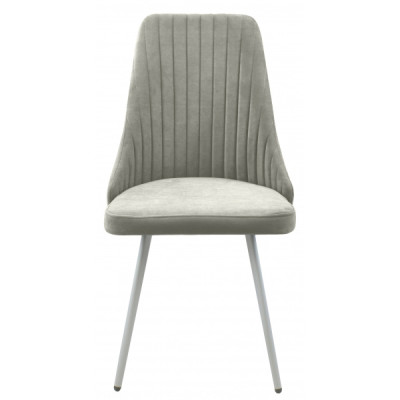 Стул "Верона" ЛОФТ, ЭМАЛЬ БЕЛЫЙ МУАР,  Catania Smoke