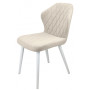Стул "Бергамо", ЭМАЛЬ БЕЛЫЙ МУАР, ткань Catania Ivory