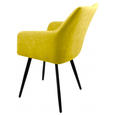 Стул "Диаманте" лофт, ЭМАЛЬ МУАР ЧЕРНЫЙ,  Candy Sunny