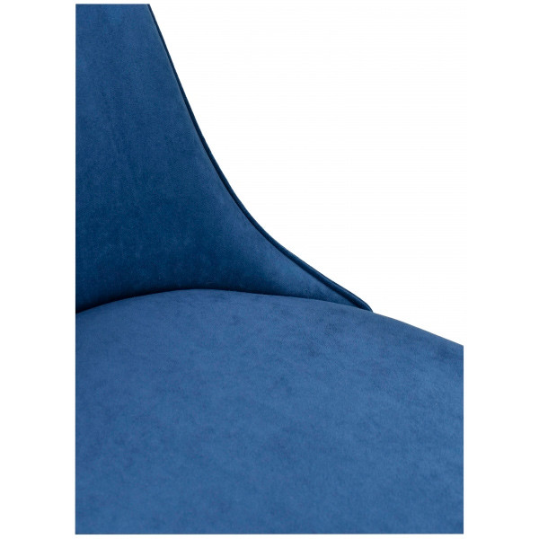 Стул "Милан", ЭМАЛЬ ЧЕРНЫЙ МУАР, ткань Catania Dark blue