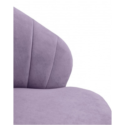 Стул "Камино" лофт, ЭМАЛЬ БЕЛЫЙ МУАР, ткань Catania Lavender