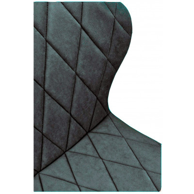 Стул "Бергамо", ЭМАЛЬ ЧЕРНЫЙ МУАР, ткань Enigma 11