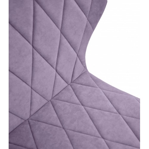 Стул "Бергамо", ЭМАЛЬ БЕЛЫЙ МУАР, ткань Catania Lavender