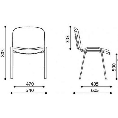 Стул ISO Win Black Skiftebo brown (ткань коричневая)