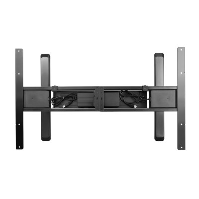 Стол Unique Ergo Desk черный/бетон Чикаго 1380х800х18 мм