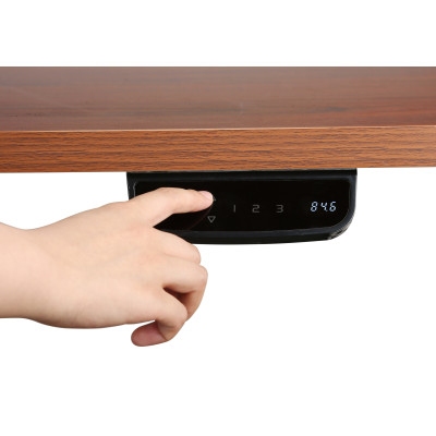 Стол Unique Ergo Desk черный/альпийский белый 1360х800х36 мм