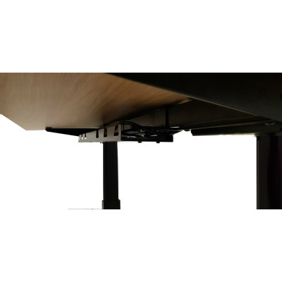 Стол Unique Ergo Desk черный/бетон Чикаго 1360х800х36 мм