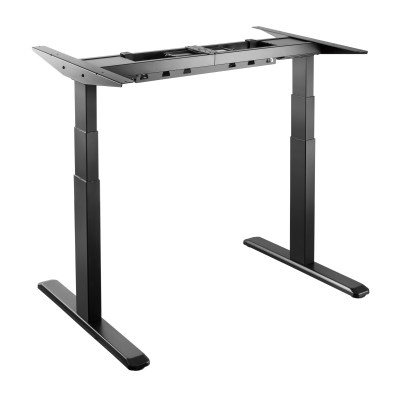 Стол Unique Ergo Desk черный/бетон Чикаго 1360х800х36 мм