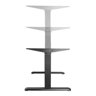 Стол Unique Ergo Desk черный/дуб натуральный 1380х800х18 мм