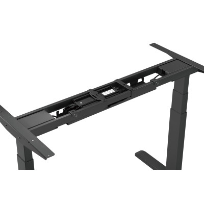 Стол Unique Ergo Desk черный/дуб натуральный 1360х800х36 мм