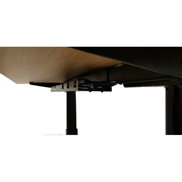 Стол Unique Ergo Desk черный/дуб мореный 1380х800х18 мм