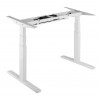 Стол Unique Ergo Desk белый/дуб натуральный 1380х800х18 мм