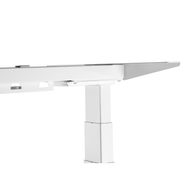 Стол Unique Ergo Desk белый/бетон Чикаго 1360х800х36 мм