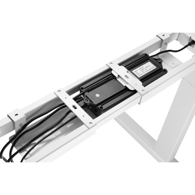 Стол Unique Ergo Desk белый/дуб мореный 1360х800х36 мм