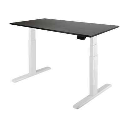 Стол Unique Ergo Desk белый/дуб мореный 1360х800х36 мм