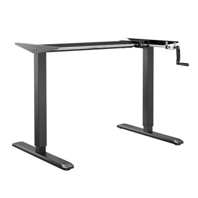 Стол Manual Desk SPECIAL EDITION черный/бетон Чикаго 1380х800х18 мм