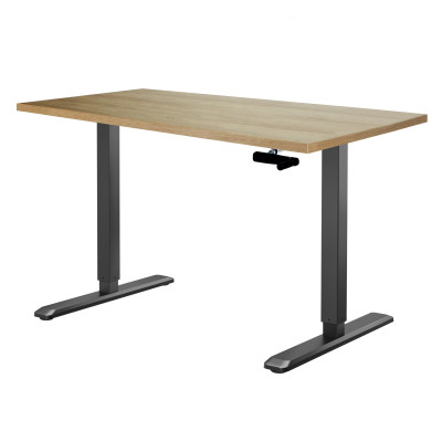 Стол Manual Desk SPECIAL EDITION черный/дуб натуральный 1380х800х18 мм