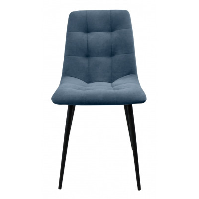 Стул "Риполи", ЭМАЛЬ ЧЕРНЫЙ МУАР, ткань Catania Steel