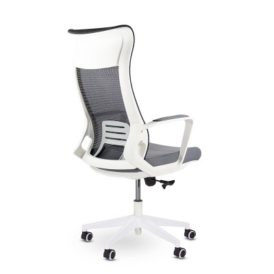 Кресло UTFC Рекорд white серый