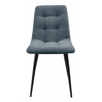 Стул "Риполи", ЭМАЛЬ ЧЕРНЫЙ МУАР, ткань Catania Silver