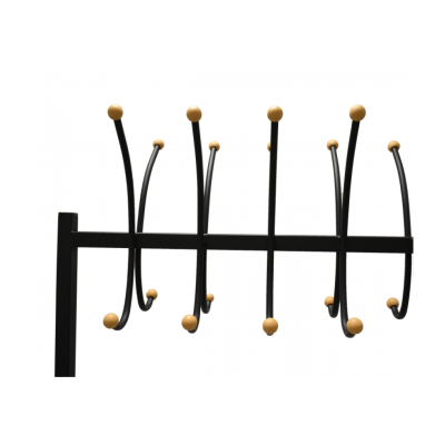 Вешалка напольная прямоугольная, 12 крючков ЧЕРНЫЙ МУАР