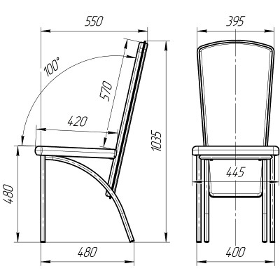 Стул Bels TRENTO Chrome Тренто хром